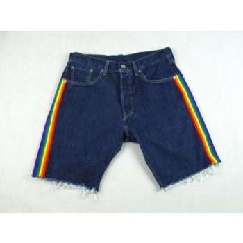   LEVIS 501 FÉRFI (S - W30) KÉK LIMITÁLT KIADÁSÚ FARMER RÖVIDNADRÁG / TÉRDNADRÁG