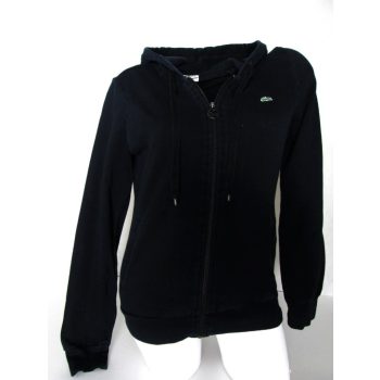   LACOSTE HOSSZÚ UJJÚ NŐI (S) FEKETE KAPUCNIS PULÓVER KARDIGÁN