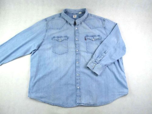 LEVIS HOSSZÚ UJJÚ FÉRFI (4XL / 5XL) VILÁGOSKÉK FARMERING