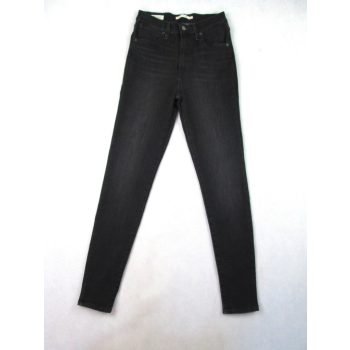   LEVIS MILE HIGH SUPER SKINNY NŐI (S - W27 / L30) FEKETE SZTRECCSES FARMER