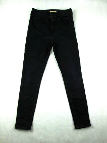 LEVIS MILE HIGH SUPER SKINNY NŐI (L - W31 / L30) SZTRECCSES FEKETE FARMER