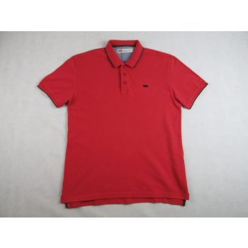   LEVIS SPORTOS ELEGÁNS PIROS RÖVID UJJÚ FÉRFI (L) GALLÉROS PÓLÓ