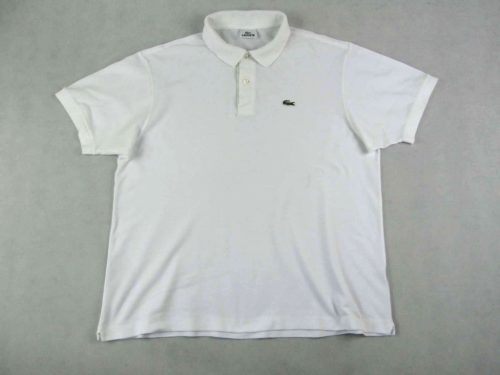 LACOSTE SPORTOS ELEGÁNS RÖVID UJJÚ FÉRFI (XL) FEHÉR GALLÉROS PÓLÓ