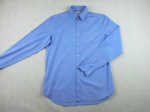 LACOSTE SLIM FIT FÉRFI (L) ELEGÁNS HOSSZÚ UJJÚ RUGALMAS VILÁGOSKÉK ING