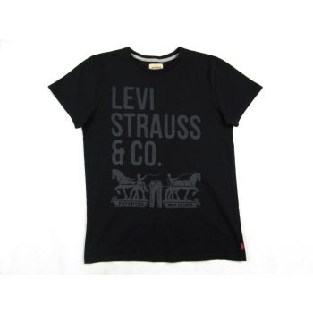 LEVIS SPORTOS RÖVID UJJÚ FÉRFI (M) FEKETE PAMUT PÓLÓ