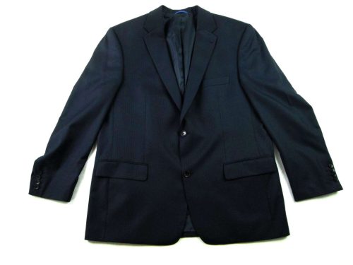 MARIO BARUTTI FÉRFI (XL / 2XL - 54-ES) NAGYON KOMOLY VÉKONY CSÍKOS FEKETE ZAKÓ