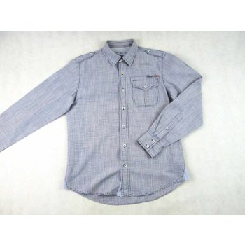   NAPAPIJRI ELEGÁNS HOSSZÚ UJJÚ KÉKES-SZÜRKE FÉRFI (M) ING