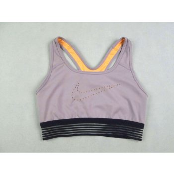   NIKE NŐI (S) PASZTELL-LILA SPORT MELLTARTÓ ÁTTETSZŐ CSÍKOS PASSZÉVAL