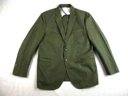 PEDRO DEL HIERRO ELEGÁNS NAGYON KOMOLY FÉRFI (2XL - 58-as) PASZTELL-ZÖLD PAMUT-LEN ZAKÓ