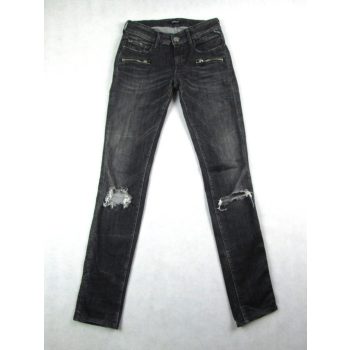   REPLAY BRIGIDOT NŐI (XS - W25 / L32) SÖTÉTSZÜRKE SZTRECCSES KOPTATOTT FARMERNADRÁG