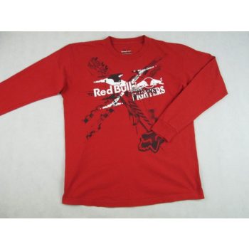 REDBULL-FOX FÉRFI (L) PIROS HOSSZÚ UJJÚ PÓLÓ