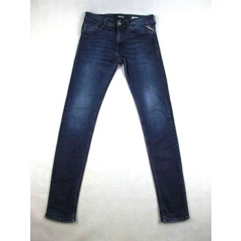   REPLAY JONDRILL SKINNY FIT FÉRFI (S - W28 / L32) SÖTÉTKÉK SZTRECCSES FARMER