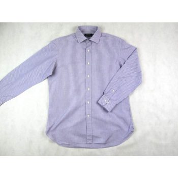   RALPH LAUREN ELEGÁNS HOSSZÚ UJJÚ LILA-FEHÉR CSÍKOS FÉRFI (L) ING