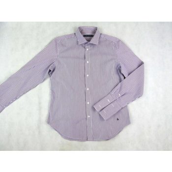   RALPH LAUREN ELEGÁNS LILA-FEHÉR CSÍKOS HOSSZÚ UJJÚ FÉRFI (M) ING
