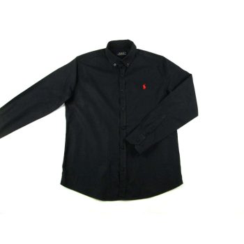   RALPH LAUREN FÉRFI (M) ELEGÁNS HOSSZÚ UJJÚ RUGALMAS FEKETE ING