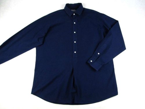 RALPH LAUREN FÉRFI (L / XL) ELEGÁNS HOSSZÚ UJJÚ SÖTÉTKÉK BEBÚJÓS ING