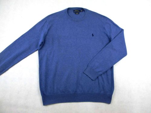 RALPH LAUREN FÉRFI (M) ELEGÁNS PASZTELL-KÉK PULÓVER