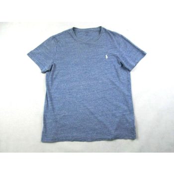   RALPH LAUREN FÉRFI (M) PASZTELL-KÉK RÖVID UJJÚ RUGALMAS ANYAGÚ PÓLÓ