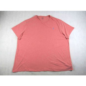   RALPH LAUREN FÉRFI (4XL / 5XL) RÖVID UJJÚ PASZTELL-PIROS PÓLÓ