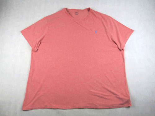 RALPH LAUREN FÉRFI (4XL / 5XL) RÖVID UJJÚ PASZTELL-PIROS PÓLÓ