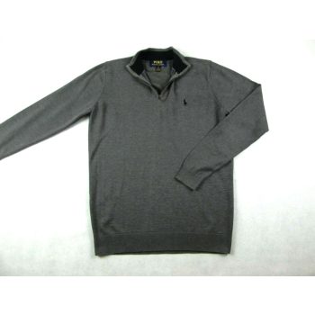   RALPH LAUREN FÉRFI (M) SÖTÉTSZÜRKE HOSSZÚ UJJÚ PULÓVER