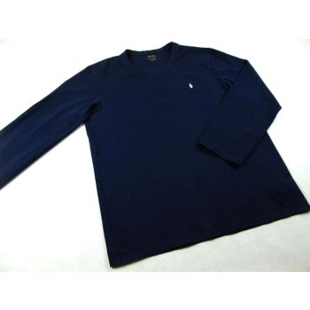 RALPH LAUREN FÉRFI (2XL) SÖTÉTKÉK HOSSZÚ UJJÚ PÓLÓ