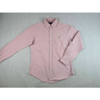   RALPH LAUREN SLIM FIT FÉRFI (M) ELEGÁNS HOSSZÚ UJJÚ PASZTELL-RÓZSASZÍN ING