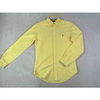   RALPH LAUREN SLIM FIT FÉRFI (S) ELEGÁNS PASZTELL-SÁRGA HOSSZÚ UJJÚ ING