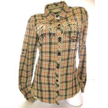   SOCCX (CAMP DAVID) ELEGÁNS KOCKÁS HOSSZÚ UJJÚ NŐI (S) ING