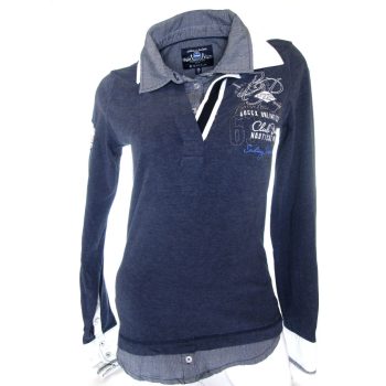   SOCCX (CAMP DAVID) ELEGÁNS NŐI (S) PASZTELL-SÖTÉTKÉK GALLÉROS PULÓVER