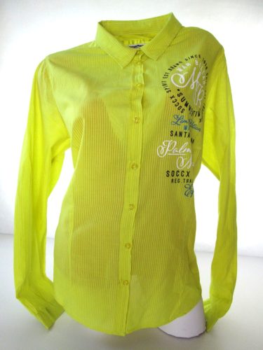 SOCCX (CAMP DAVID) ELEGÁNS SPORTOS HOSSZÚ UJJÚ NŐI (2XL) SÁRGA ING