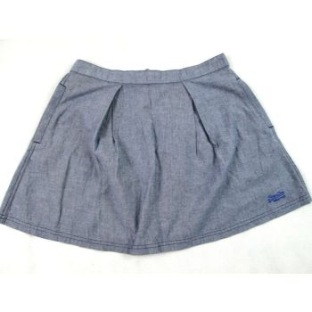   SUPERDRY ELEGÁNS HÁTUL CIPZÁROS NŐI (M) KÉKES-SZÜRKE SZOKNYA