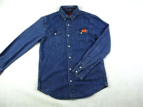 SUPERDRY ELEGÁNS HOSSZÚ UJJÚ FÉRFI (M) FARMERKÉK FARMERING