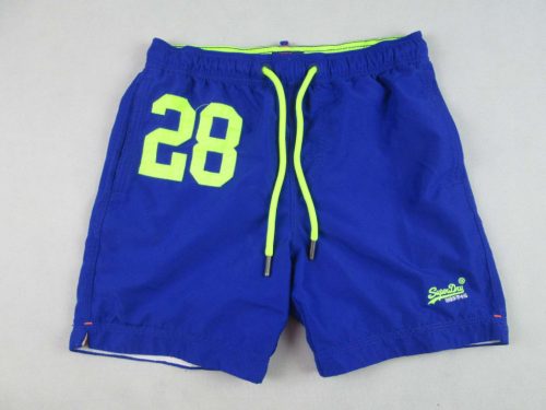 SUPERDRY FÉRFI (S) ERŐS RUGALMAS GUMIS DEREKÚ KÉK RÖVIDNADRÁG