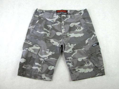 SUPERDRY FÉRFI (M - W32) SZÜRKE CARGO RÖVIDNADRÁG / TÉRDNADRÁG