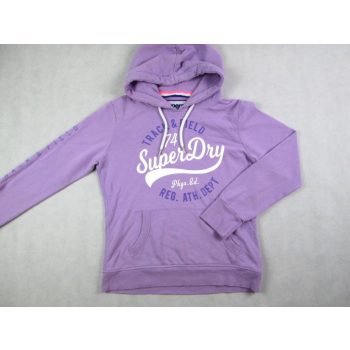 SUPERDRY HOSSZÚ UJJÚ NŐI (S) LILA KAPUCNIS PULÓVER