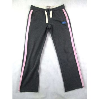   SUPERDRY NŐI (L) SÖTÉTSZÜRKE ERŐS GUMIS DEREKÚ PUHA SZABADIDŐNADRÁG