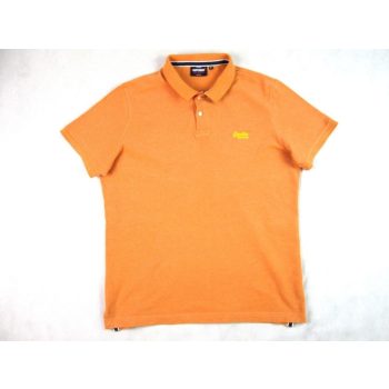   SUPERDRY SPORTOS RÖVID UJJÚ BARACK-PASZTELL-NARANCSSÁRGA FÉRFI (XL / 2XL) GALLÉROS PÓLÓ