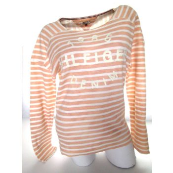   TOMMY HILFIGER BARACK-FEHÉR NŐI (L) RUGALMAS PULÓVER FELSŐ