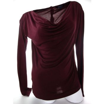   TOMMY HILFIGER BORDÓ HOSSZÚ UJJÚ NŐI (S) KÖNNYED KIS FELSŐ