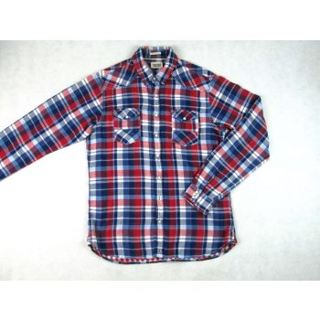   TOMMY HILFIGER ELEGÁNS FEHÉR-KÉK-PIROS KOCKÁS HOSSZÚ UJJÚ FÉRFI (M) ING