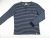 TOMMY HILFIGER ELEGÁNS HOSSZÚ UJJÚ FÉRFI (XL) FEHÉR-SÖTÉTKÉK CSÍKOS PULÓVER