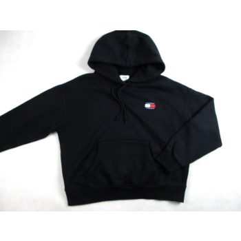 TOMMY HILFIGER ELEGÁNS NŐI (M) FEKETE KAPUCNIS PULÓVER