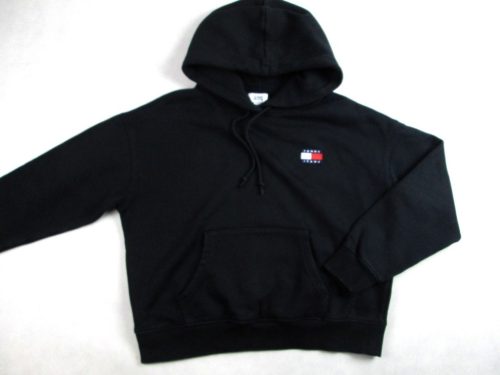 TOMMY HILFIGER ELEGÁNS NŐI (M) FEKETE KAPUCNIS PULÓVER