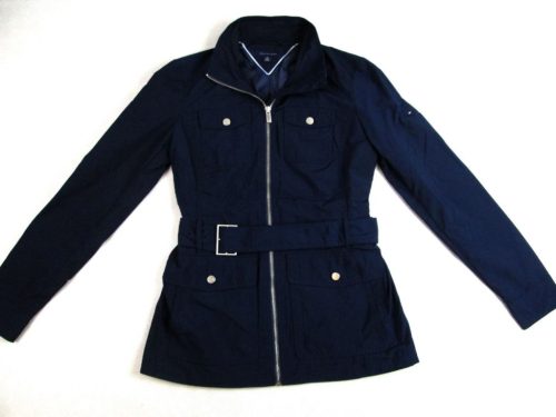 TOMMY HILFIGER ELEGÁNS NŐI (XS) ÉJ SÖTÉTKÉK ÁTMENETI KABÁT