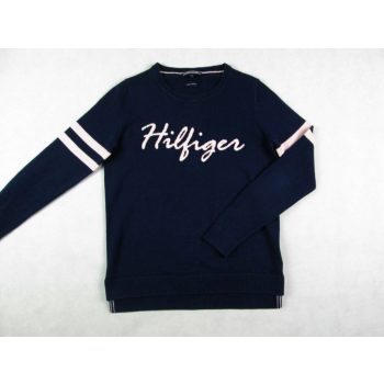   TOMMY HILFIGER ELEGÁNS RUGALMAS NŐI (XS) SÖTÉTKÉK PULÓVER