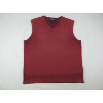 TOMMY HILFIGER FÉRFI (2XL) BORDÓ KÖTÖTT MELLÉNY