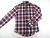 TOMMY HILFIGER FÉRFI (XS) ELEGÁNS FEKETE-BORDÓ-FEHÉR KOCKÁS HOSSZÚ UJJÚ ING