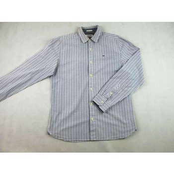   TOMMY HILFIGER FÉRFI (M) ELEGÁNS HOSSZÚ UJJÚ FEHÉR SZÜRKE APRÓ KOCKÁS ING