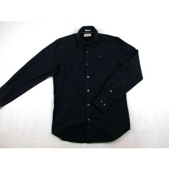   TOMMY HILFIGER FÉRFI (M) ELEGÁNS HOSSZÚ UJJÚ FEKETE SZTRECCSES ING